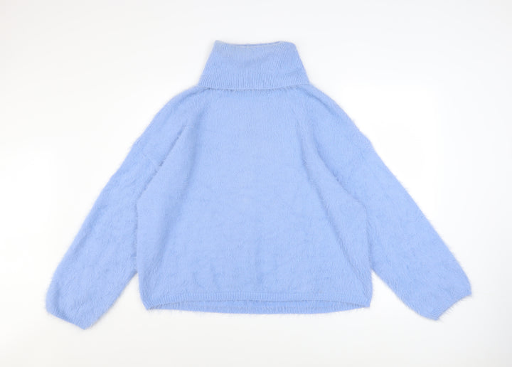 Vero Moda Women’s Blue Roll Neck Long Sleeve Pullover Jumper XL
