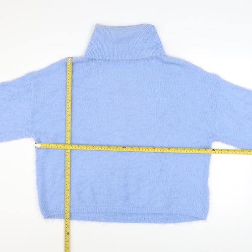 Vero Moda Women’s Blue Roll Neck Long Sleeve Pullover Jumper XL