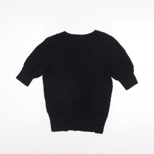 Marks and Spencer Women's Black Knit Blouse Size 10