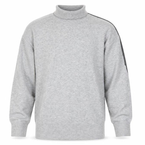 French Connection Men Grey High Neck Wool Blend Pullover Jumper Size M