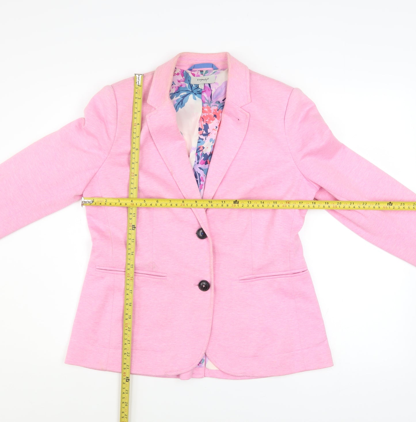 Joules Women’s Pink Regular Fit Blazer Jacket Size 12