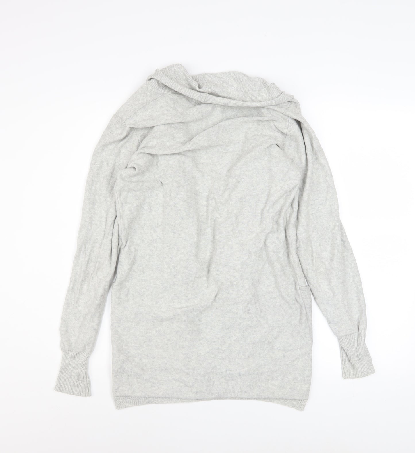 Topman Men Grey XS Cotton Knit Open Cardigan Jumper