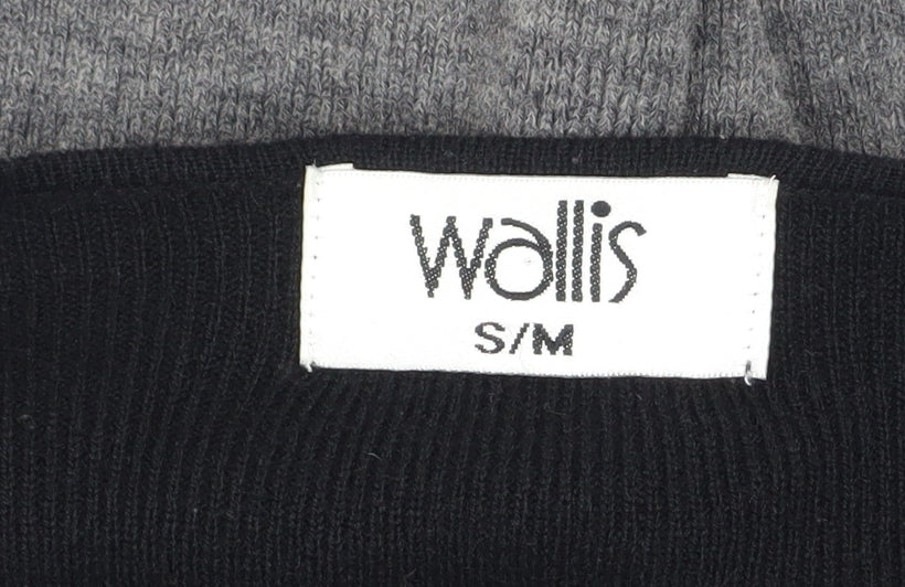 Wallis Women’s Grey Striped Wool Blend Long Sleeve Cardigan S/M