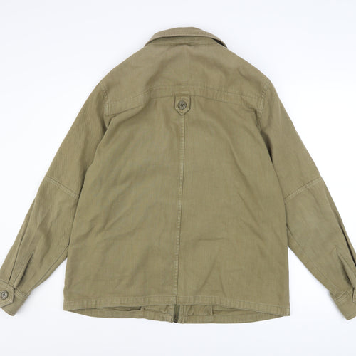 Next Women's Green Military Style Cotton Jacket Size 14