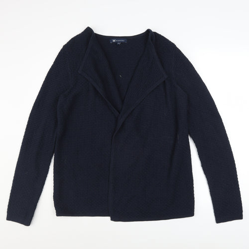 Crew Clothing Company Women’s Blue Knit Open Cardigan Size M