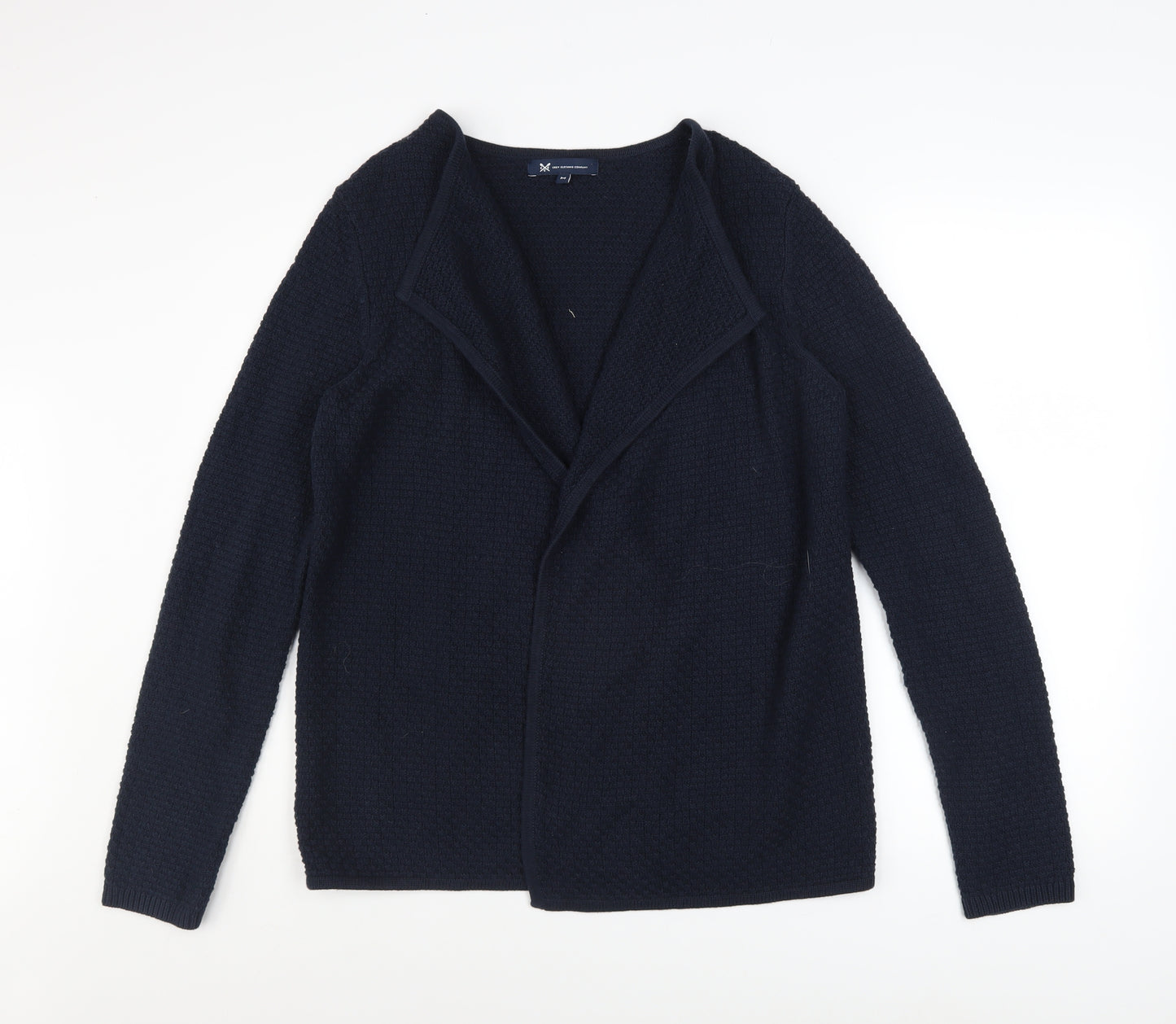 Crew Clothing Company Women’s Blue Knit Open Cardigan Size M