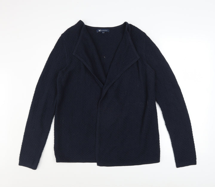 Crew Clothing Company Women’s Blue Knit Open Cardigan Size M