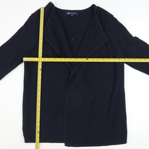 Crew Clothing Company Women’s Blue Knit Open Cardigan Size M