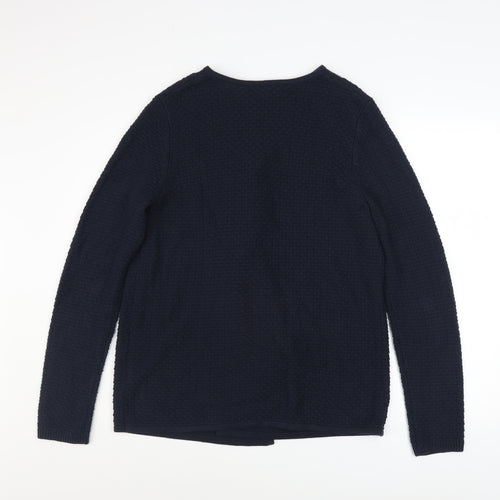 Crew Clothing Company Women’s Blue Knit Open Cardigan Size M
