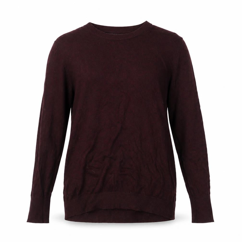 Front view of Warehouse Women’s Brown Long Sleeve Crew Neck jumper UK 12