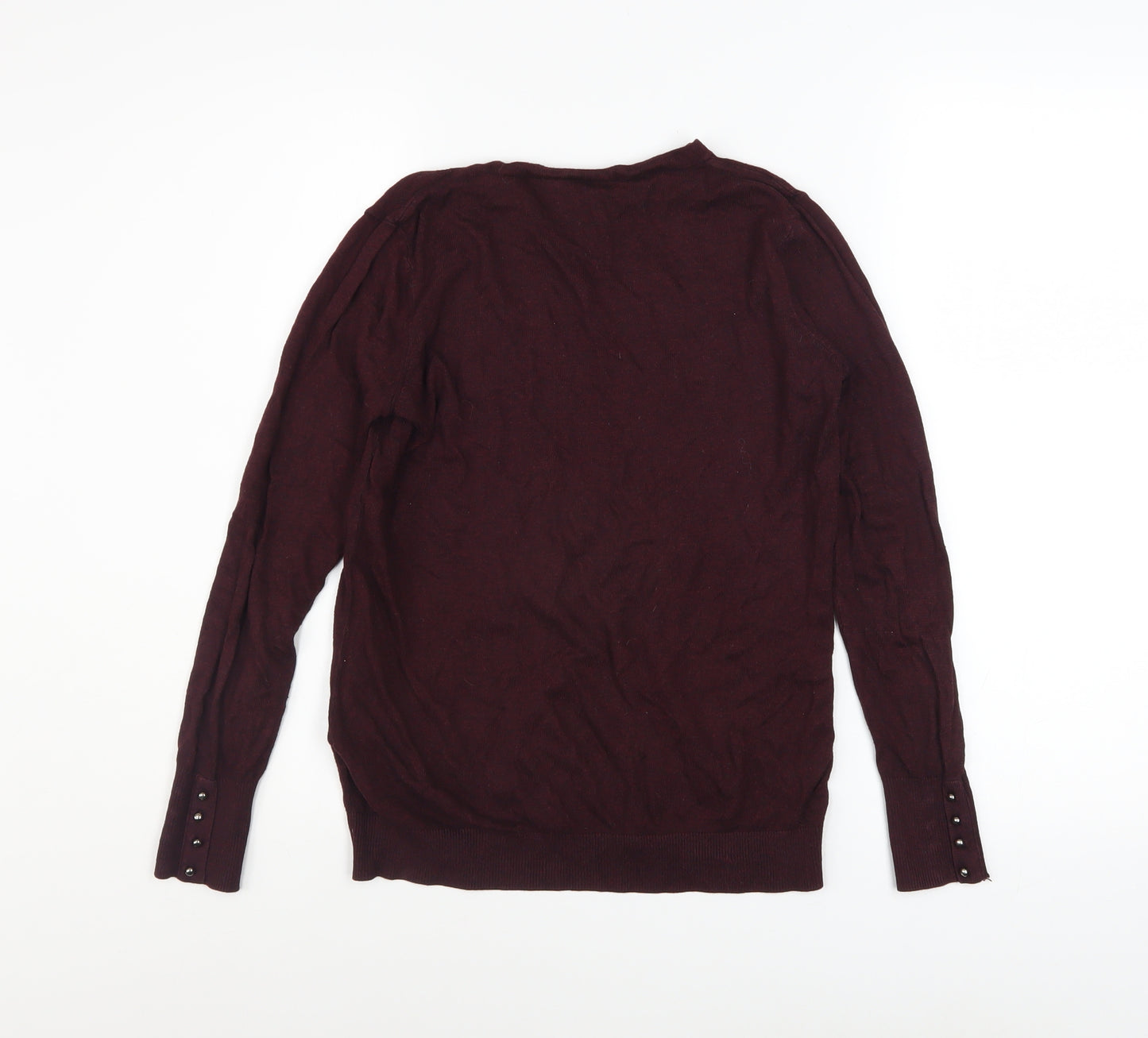Warehouse Women’s Brown Long Sleeve Crew Neck Pullover Jumper UK 12