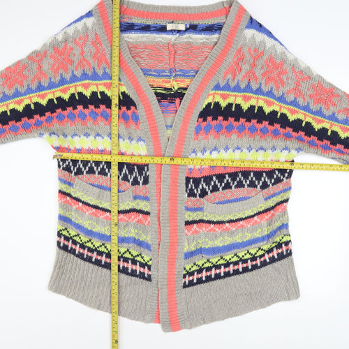 Love Label Women's Multicoloured Fair Isle Knit Cardigan M