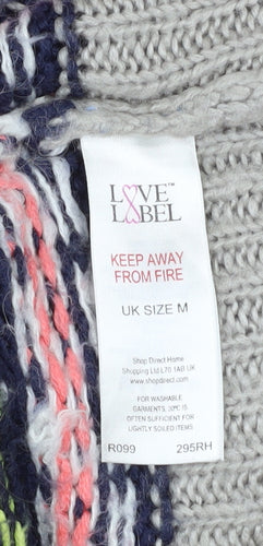 Love Label Women's Multicoloured Fair Isle Knit Cardigan M