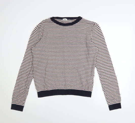 Pimkie Women’s Multicoloured Crew Neck Knit Jumper Size 12