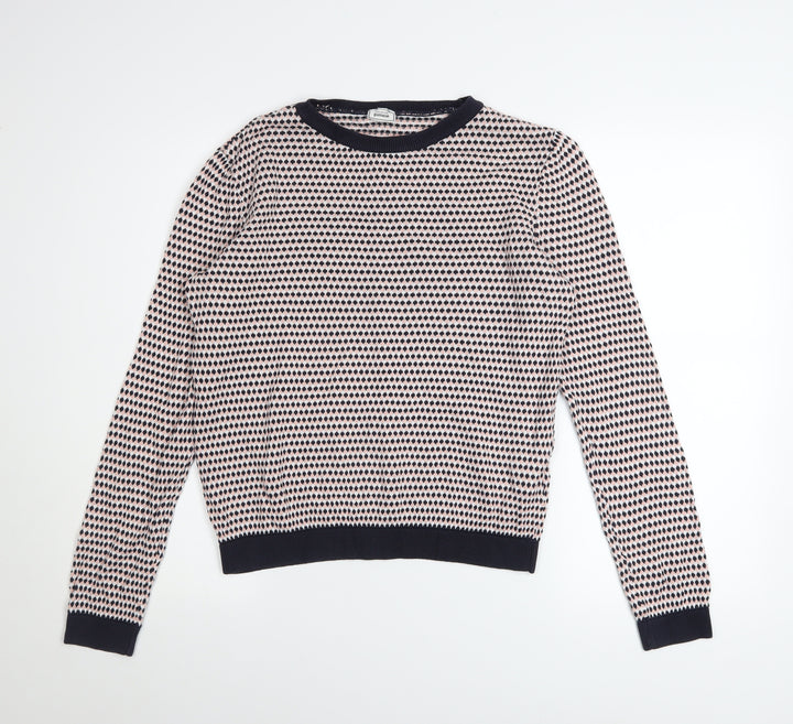 Pimkie Women’s Multicoloured Crew Neck Knit Jumper Size 12