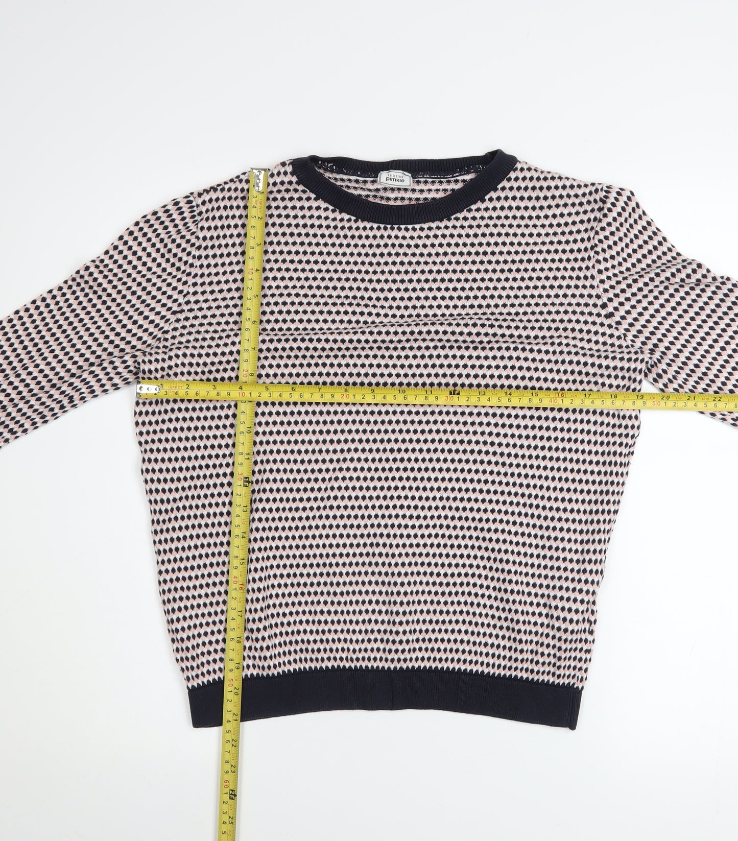 Pimkie Women’s Multicoloured Crew Neck Knit Jumper Size 12