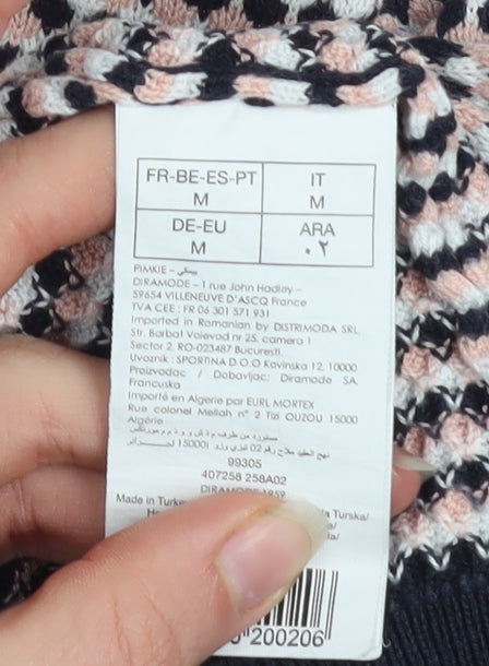 Pimkie Women’s Multicoloured Crew Neck Knit Jumper Size 12