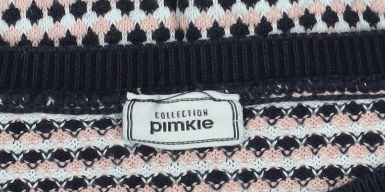Pimkie Women’s Multicoloured Crew Neck Knit Jumper Size 12