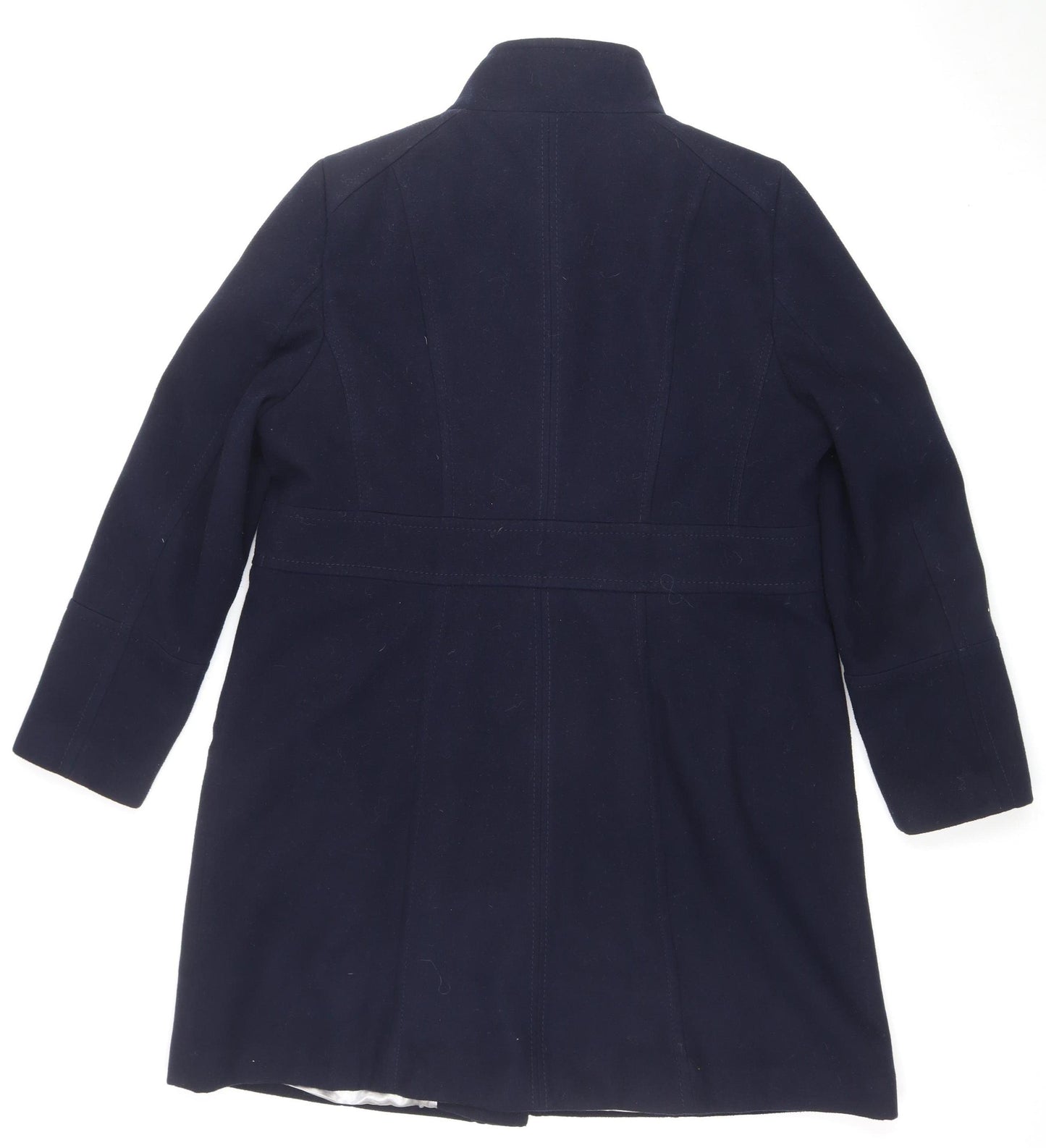 Wallis Women’s Blue Mid-Length Coat Size 16 Classic Lined