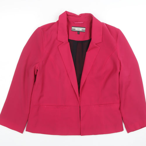 Next Women Pink Size 10 Classic Single-Breasted Blazer