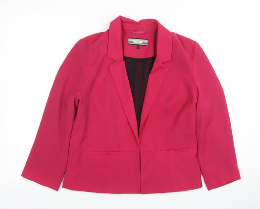 Next Women Pink Size 10 Classic Single-Breasted Blazer