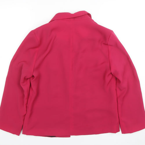 Next Women Pink Size 10 Classic Single-Breasted Blazer