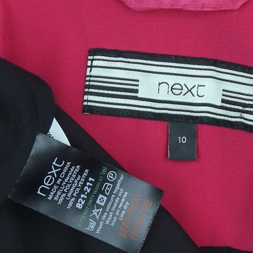 Next Women Pink Size 10 Classic Single-Breasted Blazer