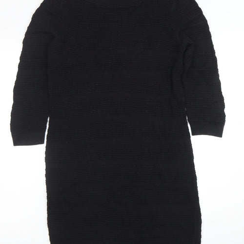 Great Plains London Women's Black S Bodycon Knit Dress