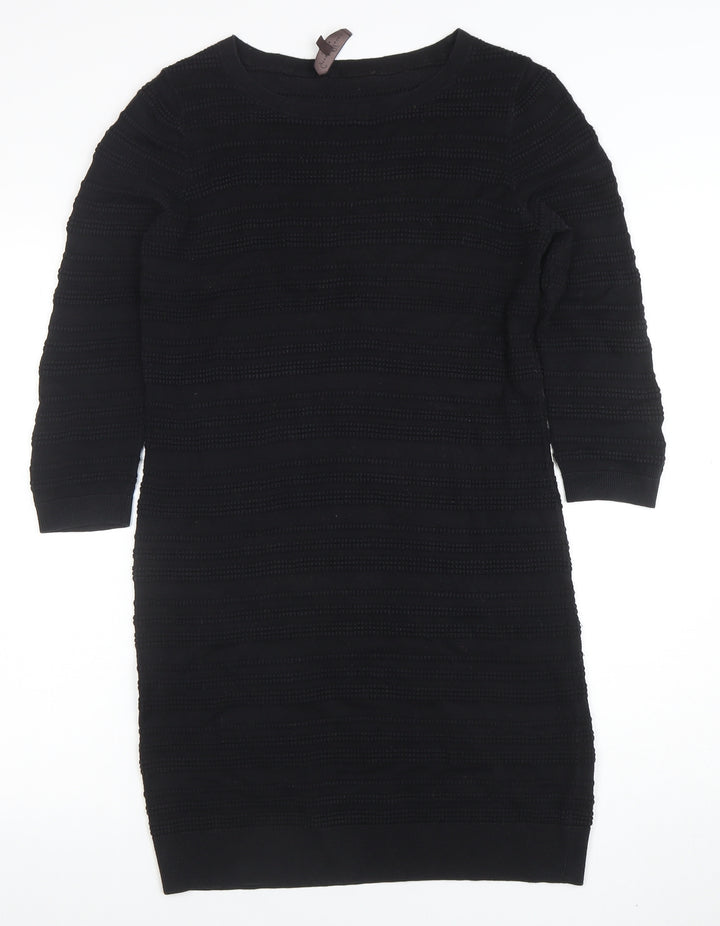 Great Plains London Women's Black S Bodycon Knit Dress
