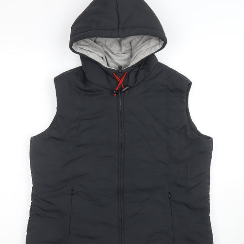 Marks and Spencer Men's Black Hooded Puffer Waistcoat Size L 42in