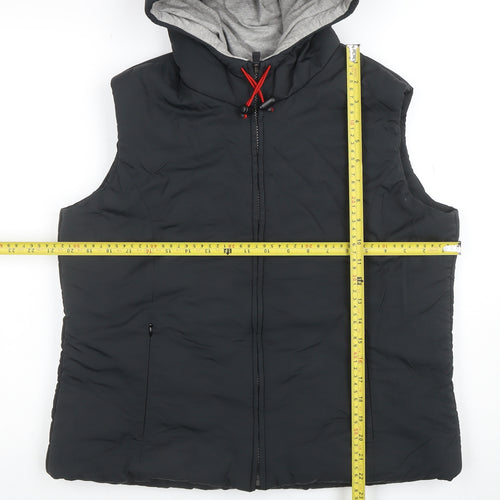 Marks and Spencer Men's Black Hooded Puffer Waistcoat Size L 42in