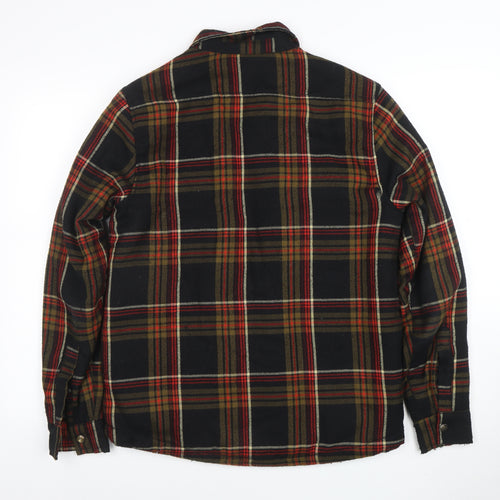 Zara Man Men's Multicoloured Check Flannel Lined Zip Jacket Size M