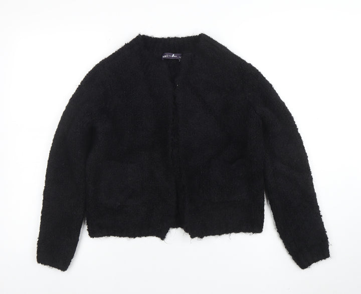 Marks and Spencer Women’s Black Short Fleece Open Jacket Size S
