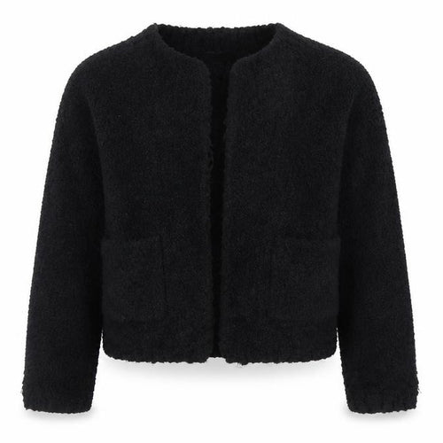Marks and Spencer Women’s Black Short Fleece Open Jacket Size S