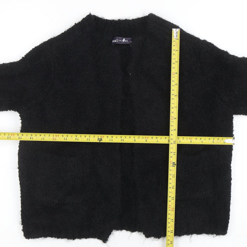 Marks and Spencer Women’s Black Short Fleece Open Jacket Size S