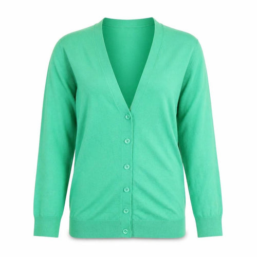 Gap Women's Green XS V-Neck Silk Cotton Cardigan