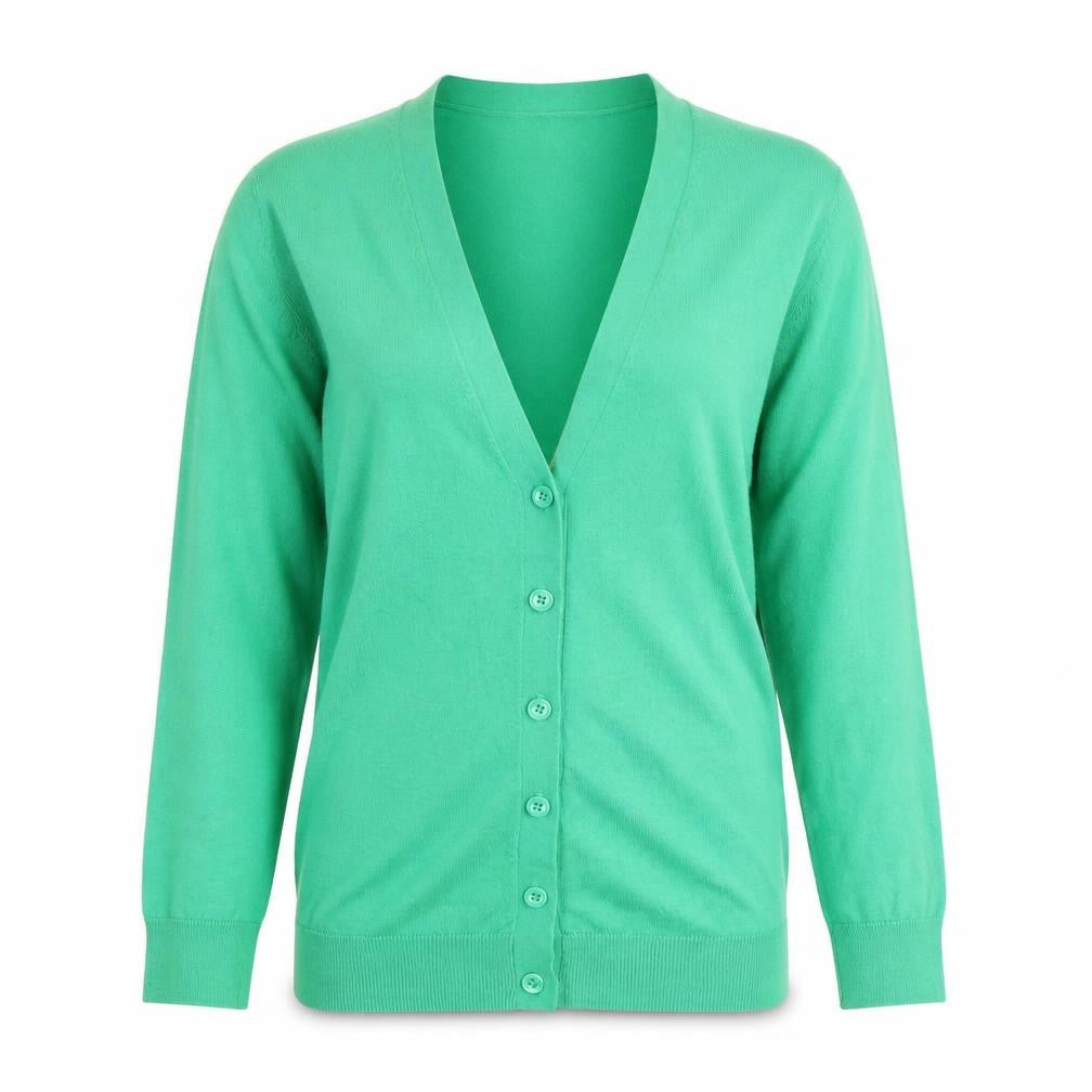 Gap Women's Green XS V-Neck Silk Cotton Cardigan