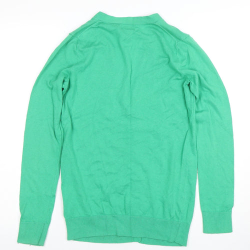 Gap Women's Green XS V-Neck Silk Cotton Cardigan