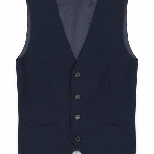 ROCO Teens Navy Blue Tuxedo Suit Waistcoat Size 12 Formal Lined