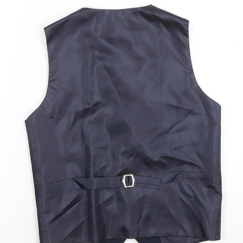ROCO Teens Navy Blue Tuxedo Suit Waistcoat Size 12 Formal Lined