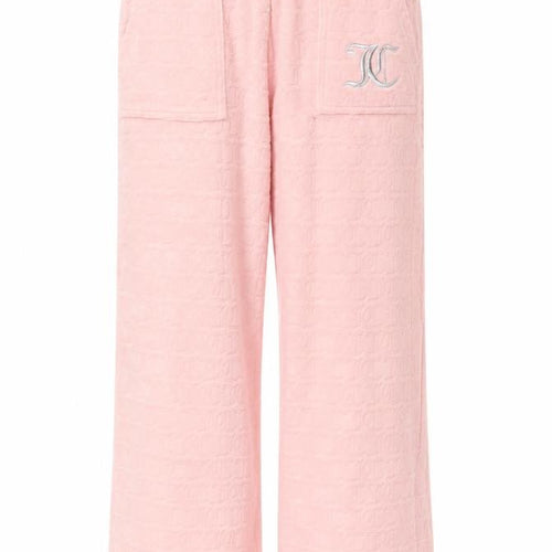 Juicy Couture Girls Pink Velour Sweatpants 10-11 Years Elastic Waist