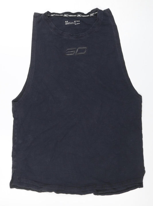 Under Armour Men’s Black Sleeveless Stephen Curry HeatGear Athletic T-Shirt M