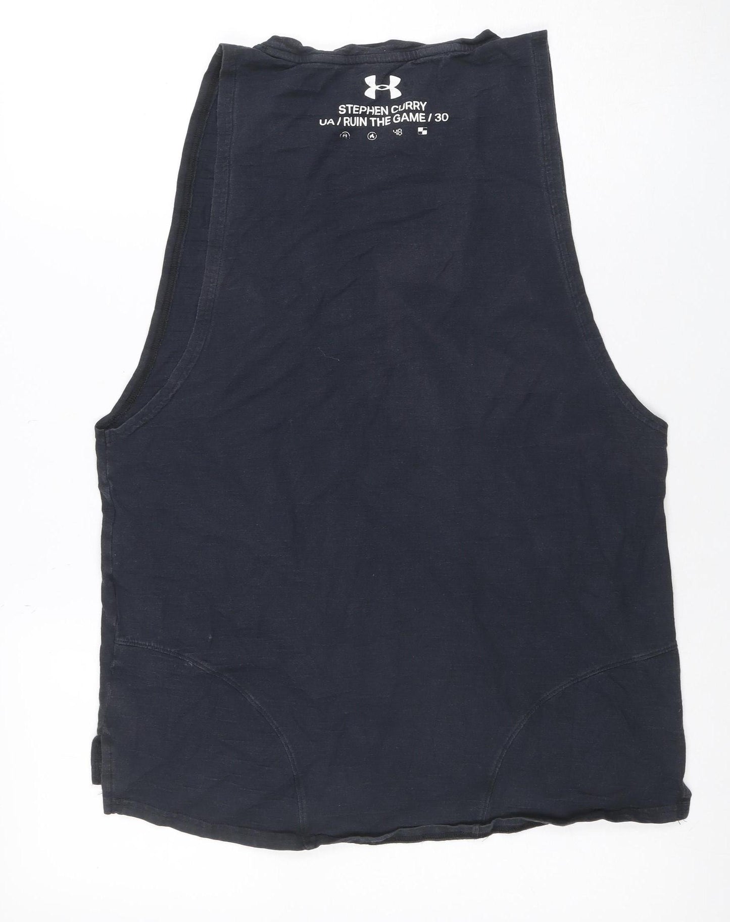 Under Armour Men’s Black Sleeveless Stephen Curry HeatGear Athletic T-Shirt M