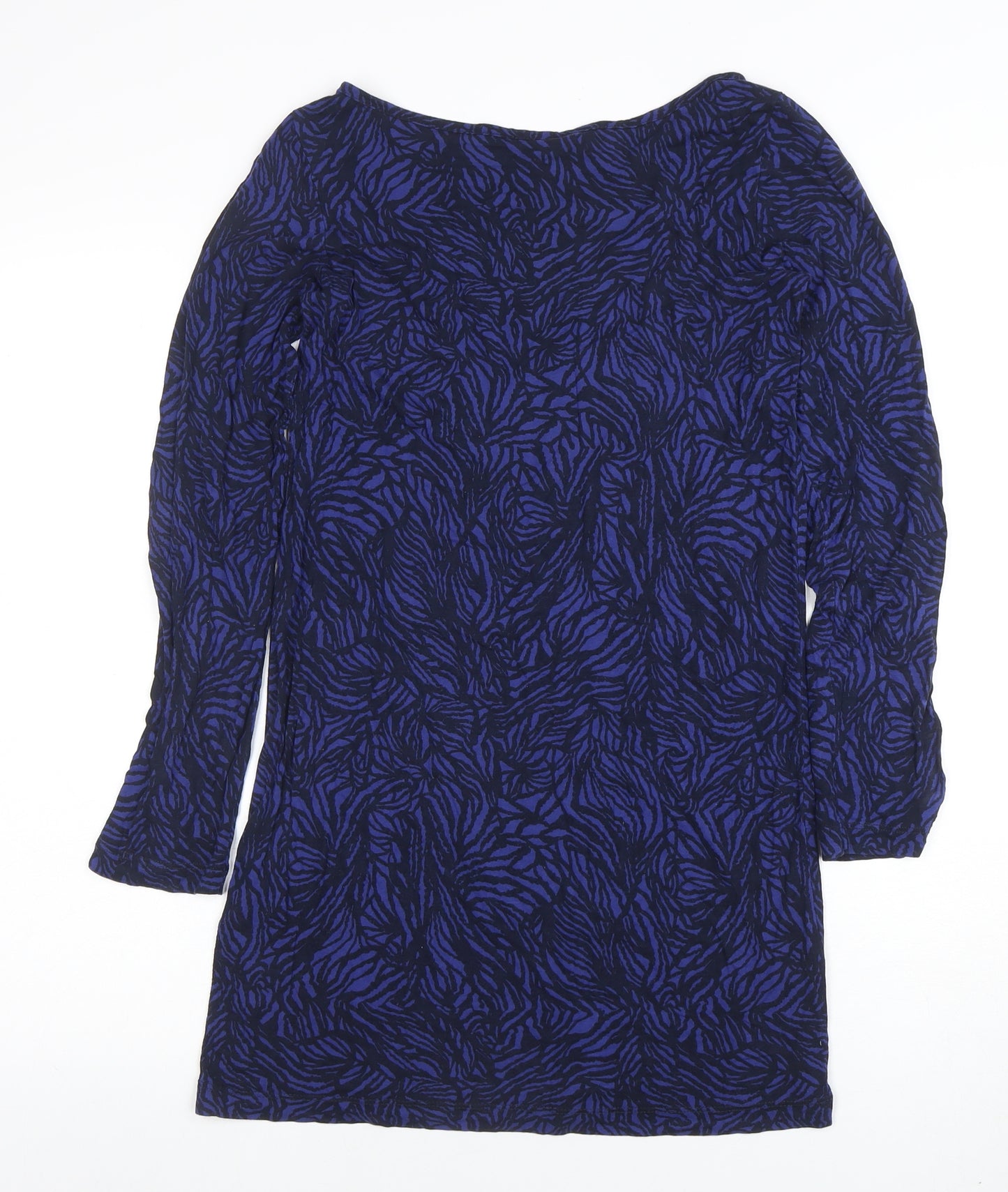 French Connection Women's Blue Animal Print Bodycon Dress Size S