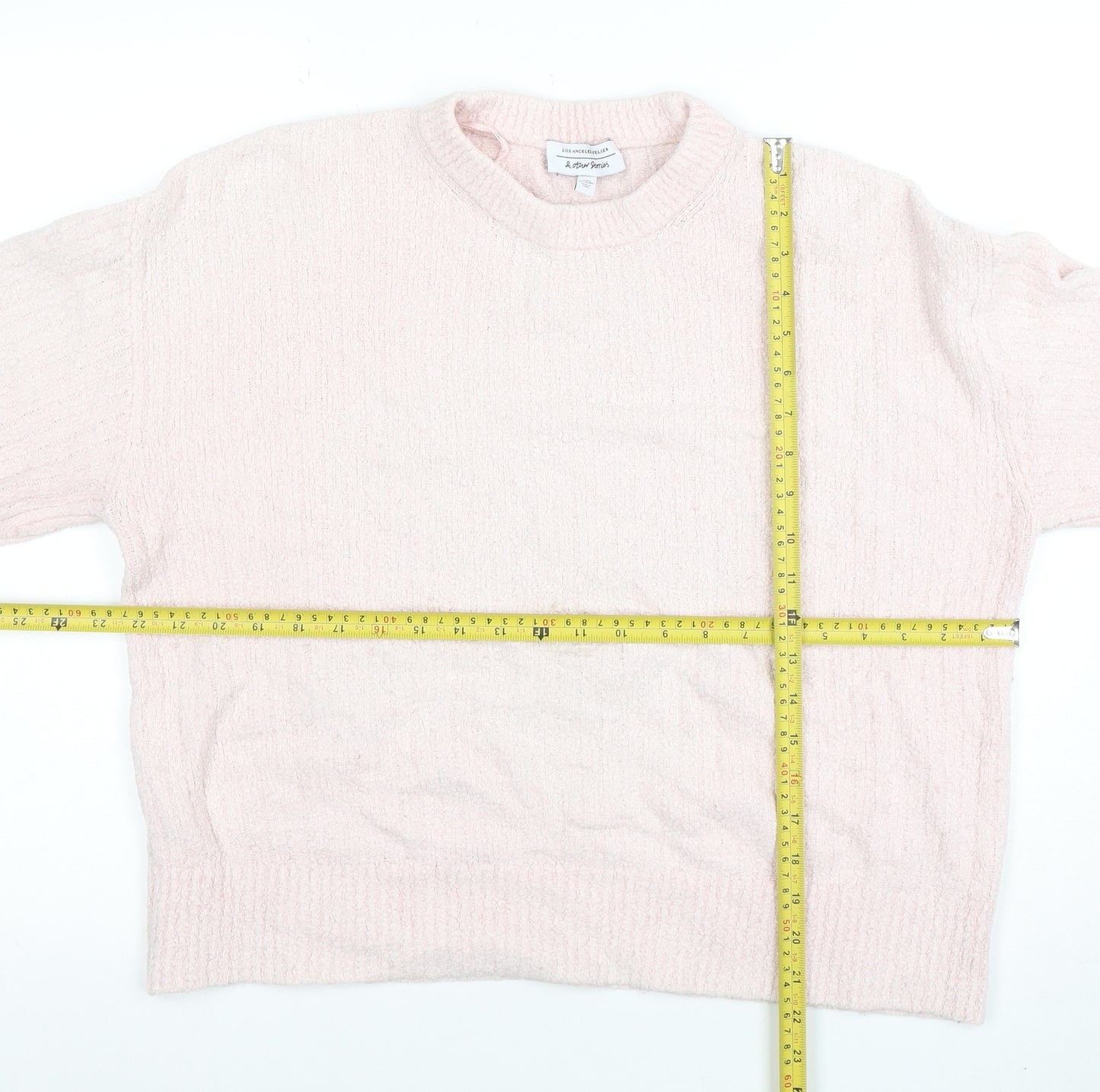 & Other Stories Women Pink Crew Neck Knit Pullover Jumper Size 10