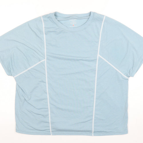 Sweaty Betty Women’s Light Blue Relaxed Fit Short Sleeve Active T-Shirt Size L