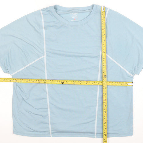 Sweaty Betty Women’s Light Blue Relaxed Fit Short Sleeve Active T-Shirt Size L