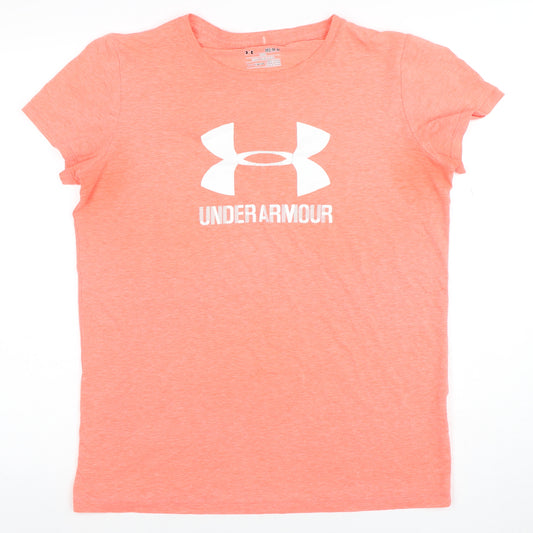Under Armour Women's Coral HeatGear Loose Fit Active T-Shirt M