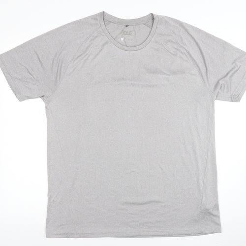 Everlast Mens Grey 2XL Basic Active T-Shirt Gym Top