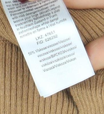 Lascana Women’s Beige Wrap V-Neck Long Sleeve Knit Jumper Size 12